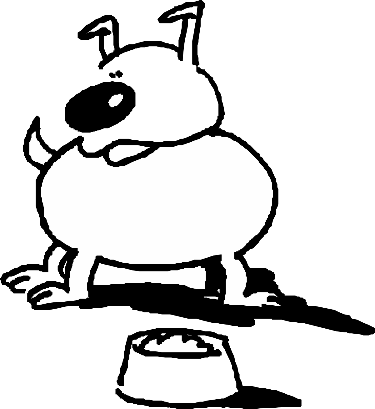 a silhouette of a dog with a bone in its mouth clip art png transparent Dog Silhouette with Bone Clipart - Perfect for Pet Lovers