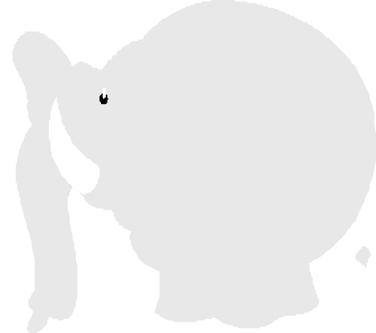 Silhouette of Man Next to Large Elephant - Stunning Clipart Collection
