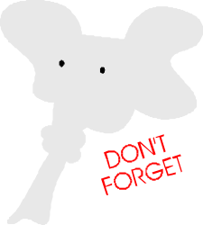 Dog Silhouette Clipart: Don't Forget Reminders