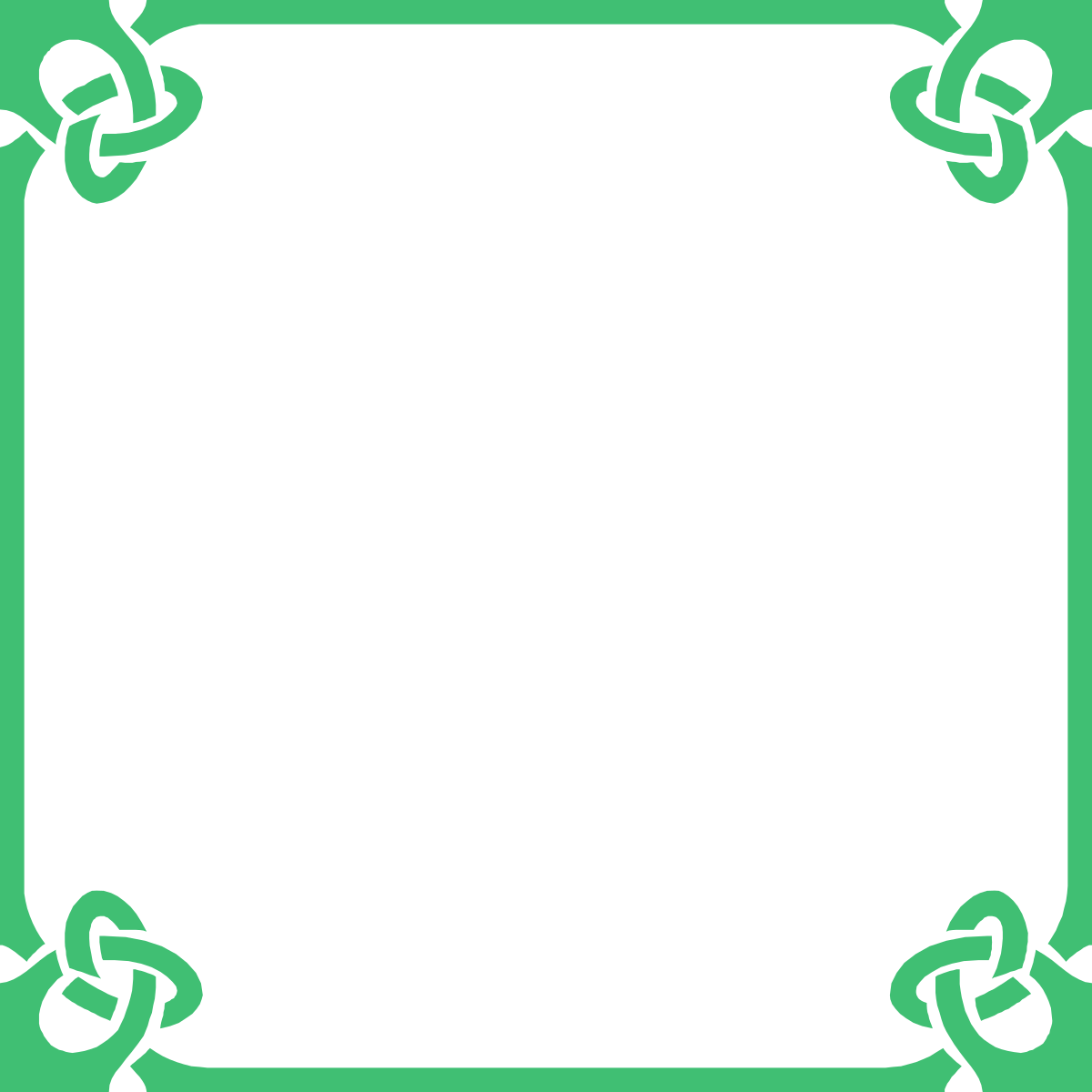 a square frame with a green border clip art png transparent Green Border Square Frame Clipart for Creative Designs