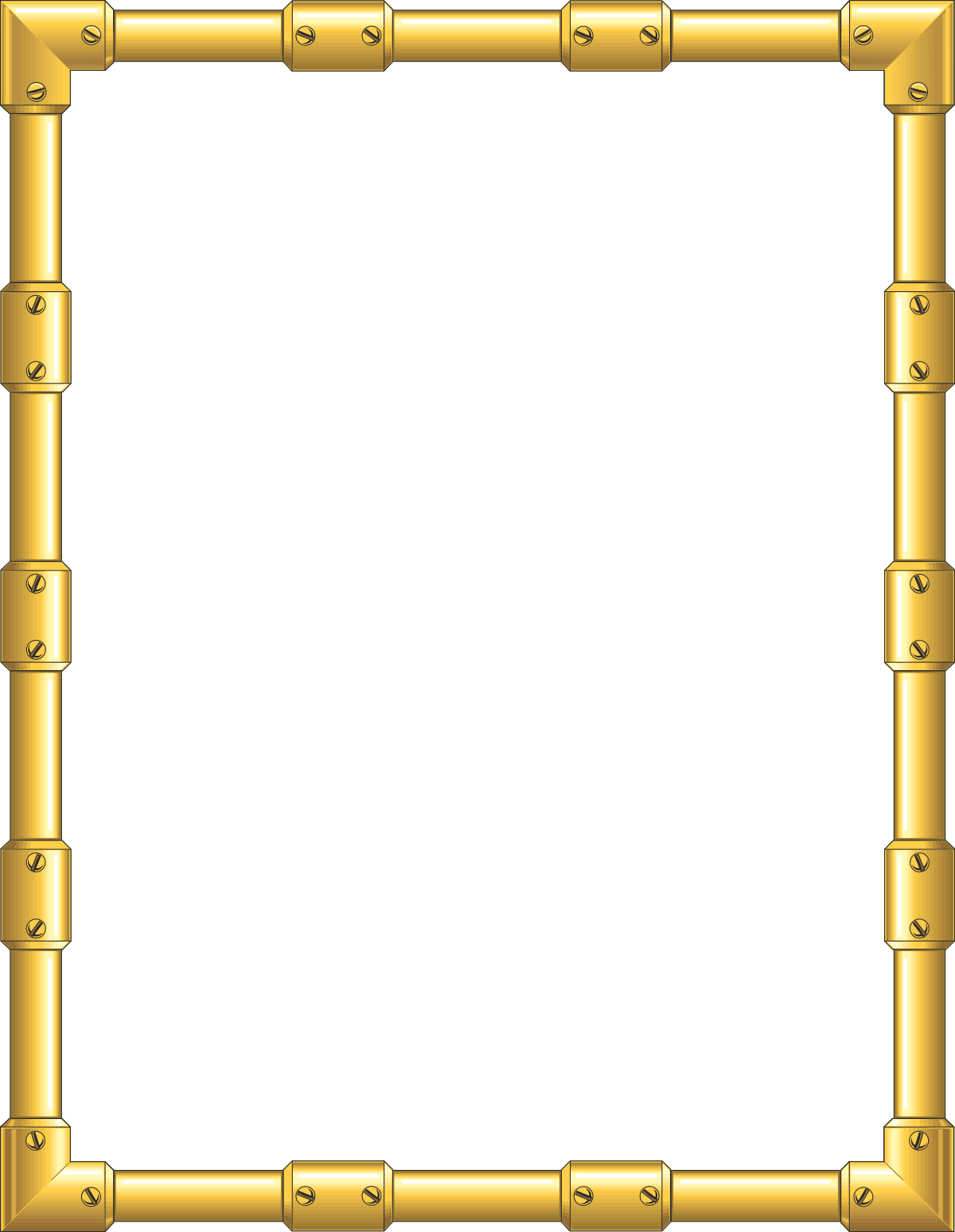 Elegant Gold Frame with Black Background for Stylish Borders and Frames
