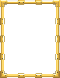 Elegant Gold Frame with Black Background for Stylish Borders and Frames