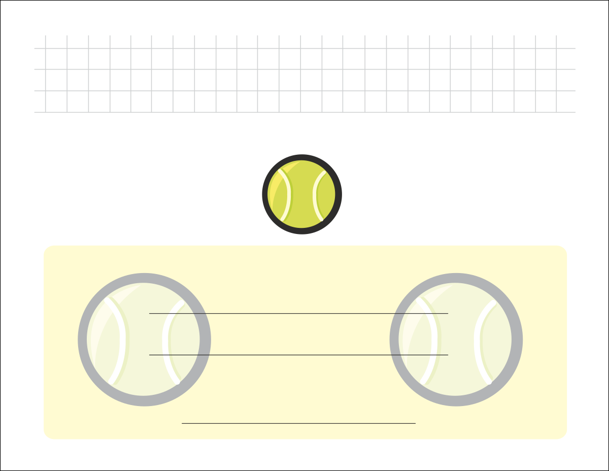 Tennis Ball Clipart - Vibrant and Dynamic Tennis Graphics