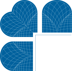Blue and White Leaf Pattern Borders and Corners Clipart for Creative Design