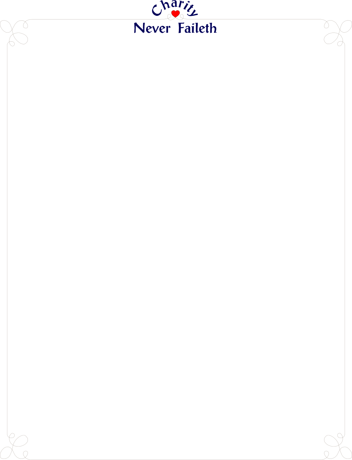 Black Square Frame with Red Heart - Perfect for Charity Clipart