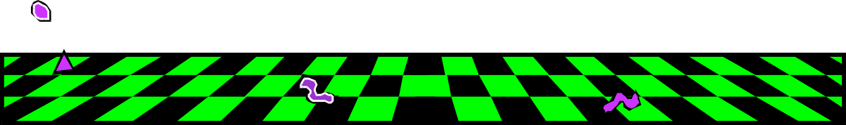 Green and Black Checker Clipart with White Borders and Bars