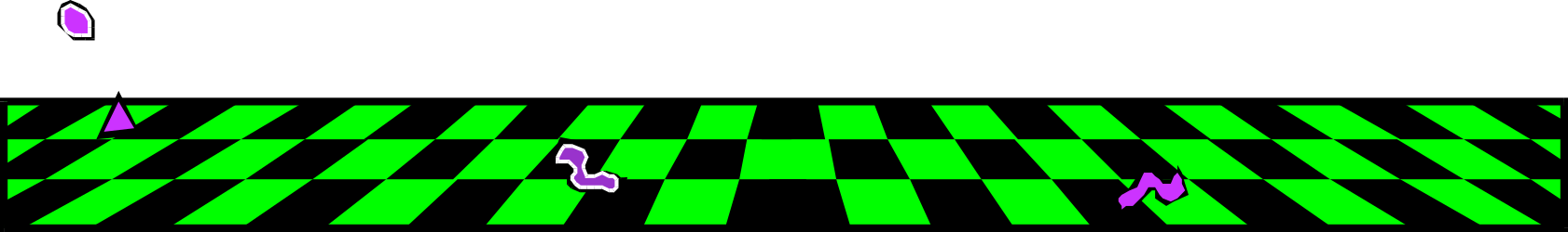 Green and Black Checker Clipart with White Borders and Bars