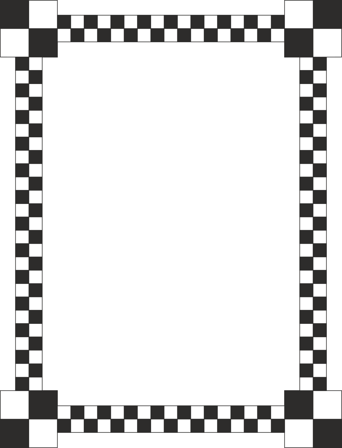 a square frame with squares and squares clip art png transparent Borders and Frames - Checkerboard Style Clipart for Creative Designs