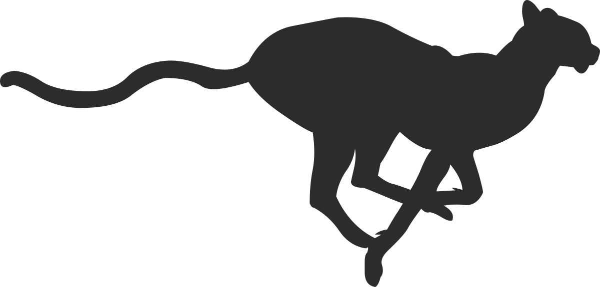 Kangaroo Silhouette - Black and White Clipart for Versatile Projects