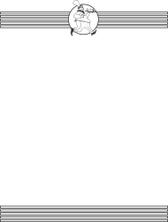 Borders for Business: Black and White Striped Chef Character Clipart