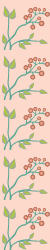 Borders and Plants: Cherry Blossom Clipart on Pink Background