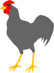 Red-Headed Chicken Clipart with Yellow Legs for Your Creative Projects