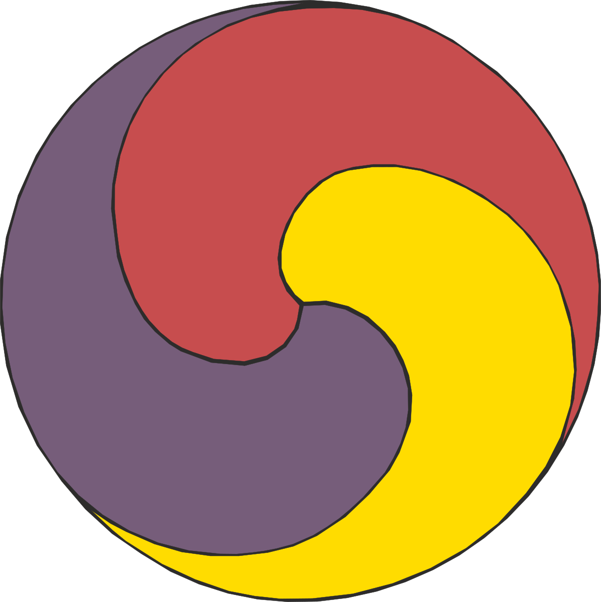 a circular with a red and yellow circle clip art png transparent Red and Yellow Circular Clipart for Creative Projects