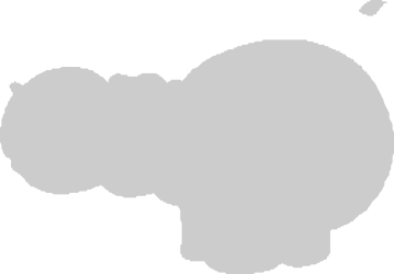 Gray Map of Africa Clipart: Detailed Continent Outline for Versatile Use