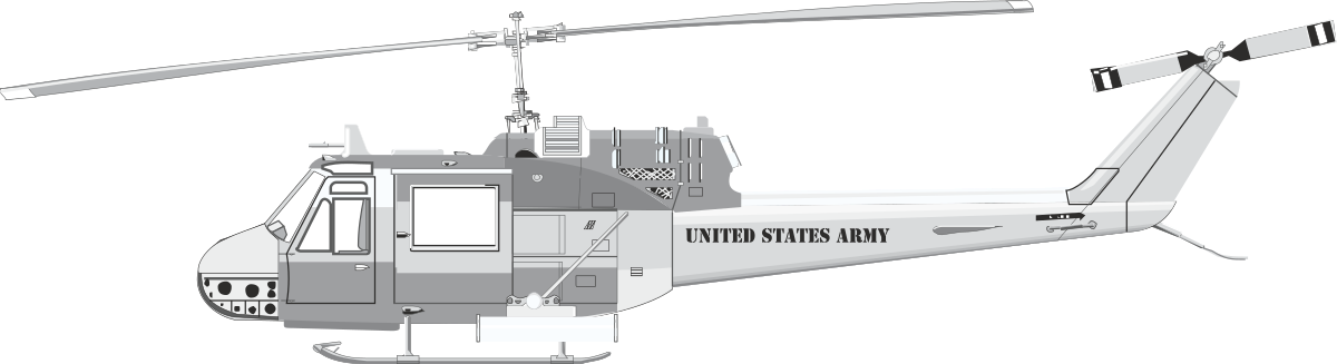 Helicopter Clipart with Propeller - Dynamic Aviation Graphics