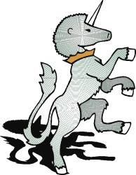 Unicorn Tail Clipart: Enchanting Unicorn with Whimsical Tail Design