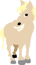 Happy Cartoon Donkey Clipart with Big Smile