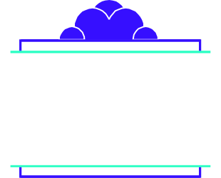 Blank Cloud Sign Clipart - Creative Circular Border Design