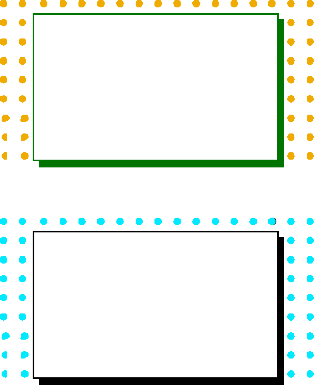 Polka Dot Borders Clipart - Three Fun Frames Design