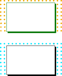 Polka Dot Borders Clipart - Three Fun Frames Design