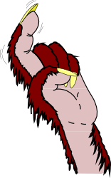 Cartoon Character with Red Hair and Yellow Eyes - Vibrant Clipart for Creative Projects
