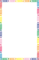 Vibrant Colorful Borders for Business Clipart with Black Background