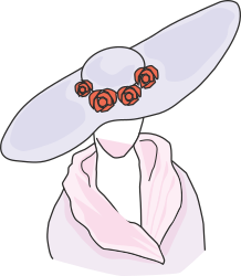 Woman in Hat and Sunglasses Clipart for Vibrant Visuals