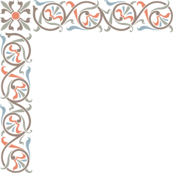 Floral Pattern Borders - Decorative Plant Clipart for Corel CM22