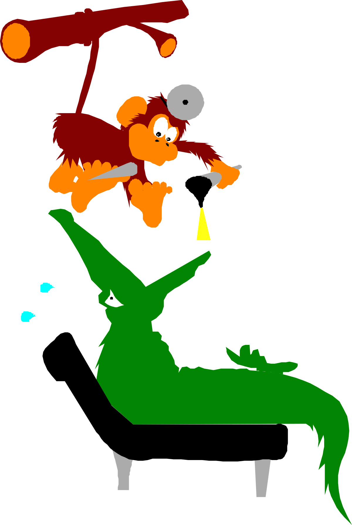 Dinosaur Ride Clipart: Cartoon Character Adventure