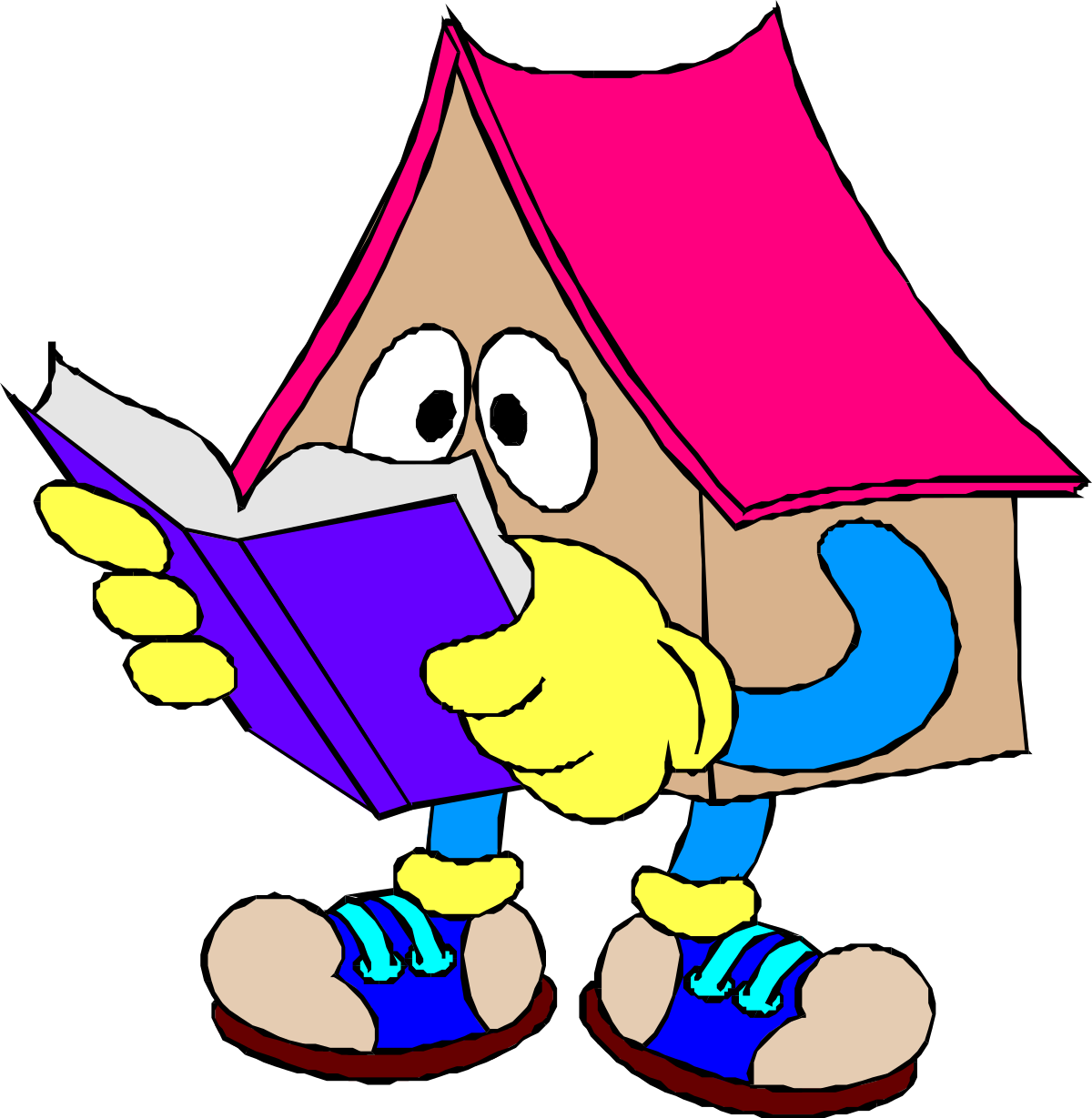 a cartoon bird reading a book clip art png transparent Cartoon Bird Reading Book Clipart - Vibrant & Engaging Illustration