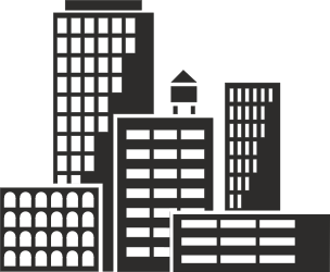 Cityscape Clipart: Stunning Black and White Urban Illustrations