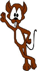 Cartoon Dog with Big Nose and Tail Clipart for Fun Projects