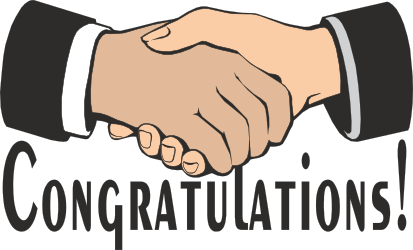 Congratulations Handshake Clipart - Celebrate Success