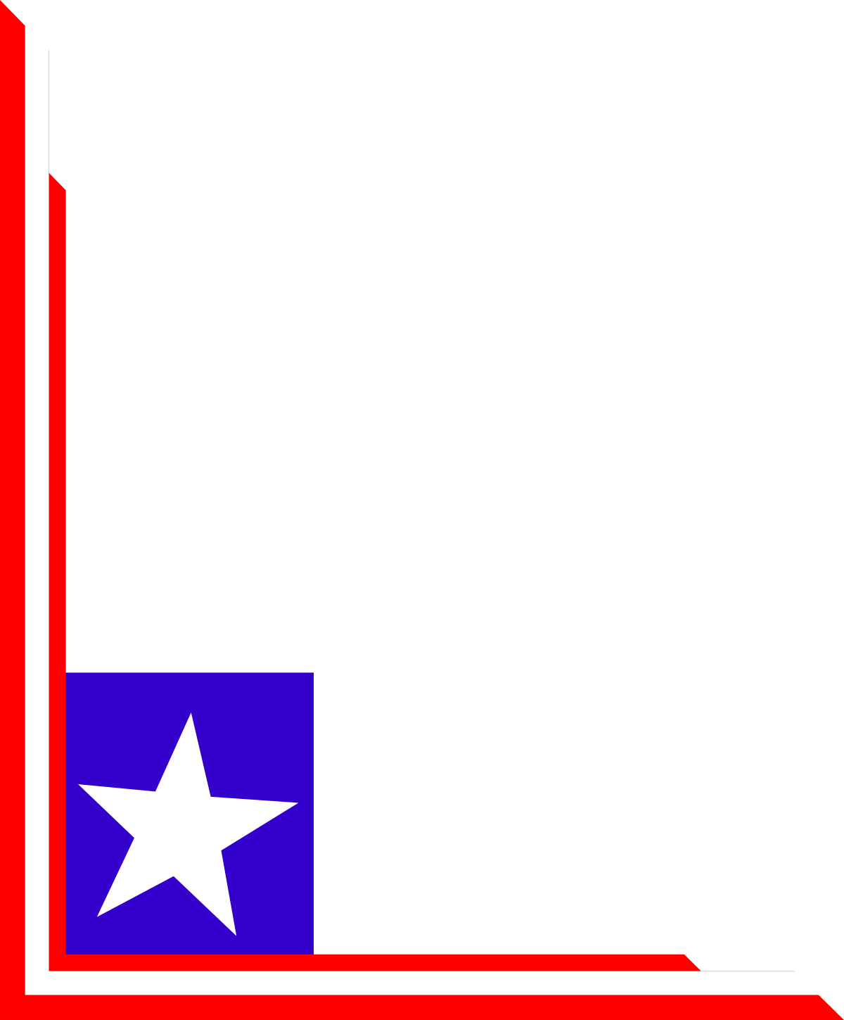 Texas State Flag Clipart: Vibrant Borders & Corners Design