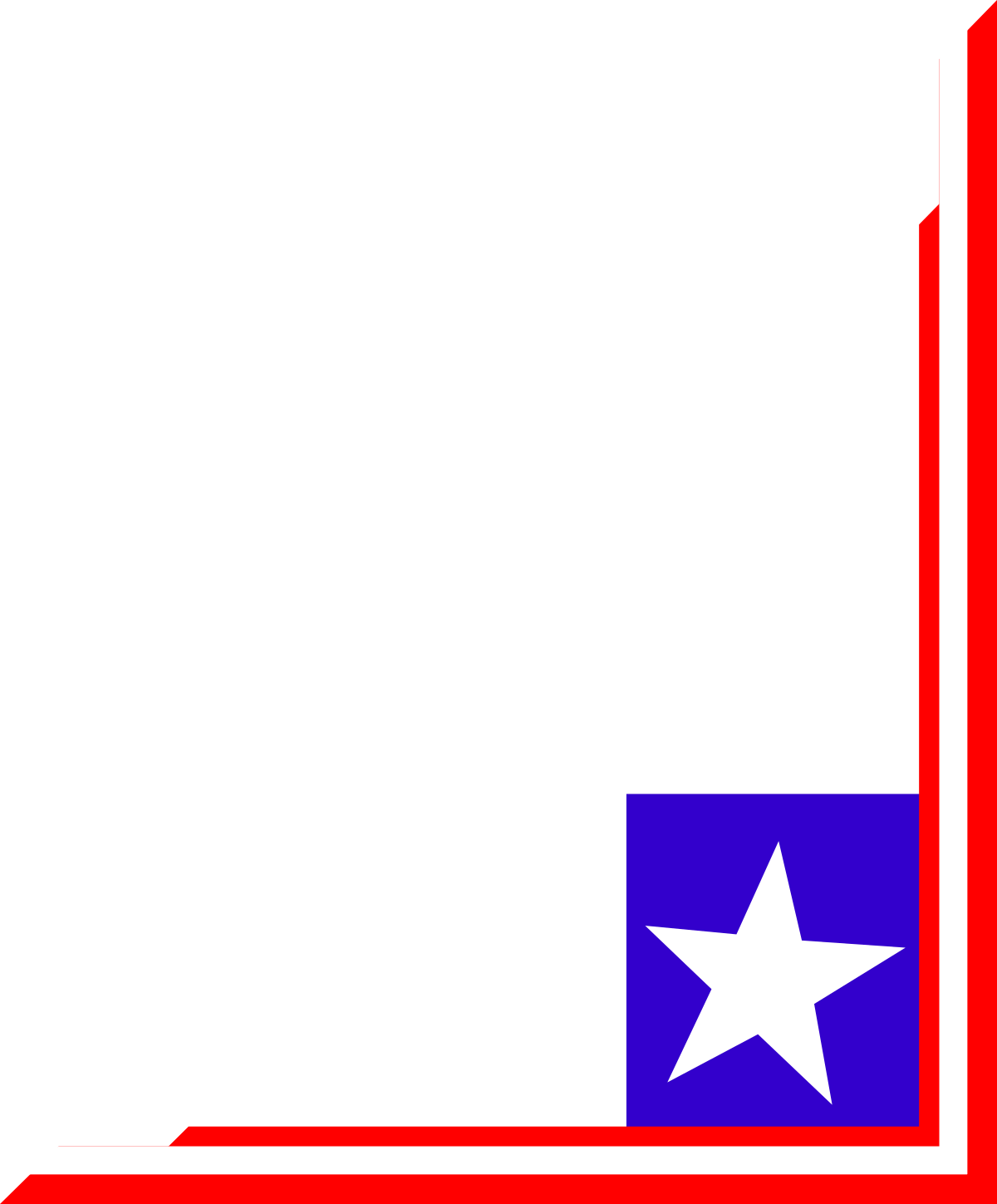 Texas Flag Clipart: Decorative Borders and Corners for Creative Designs