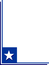 Blue Frame with White Star Clipart - Decorative Borders and Corners