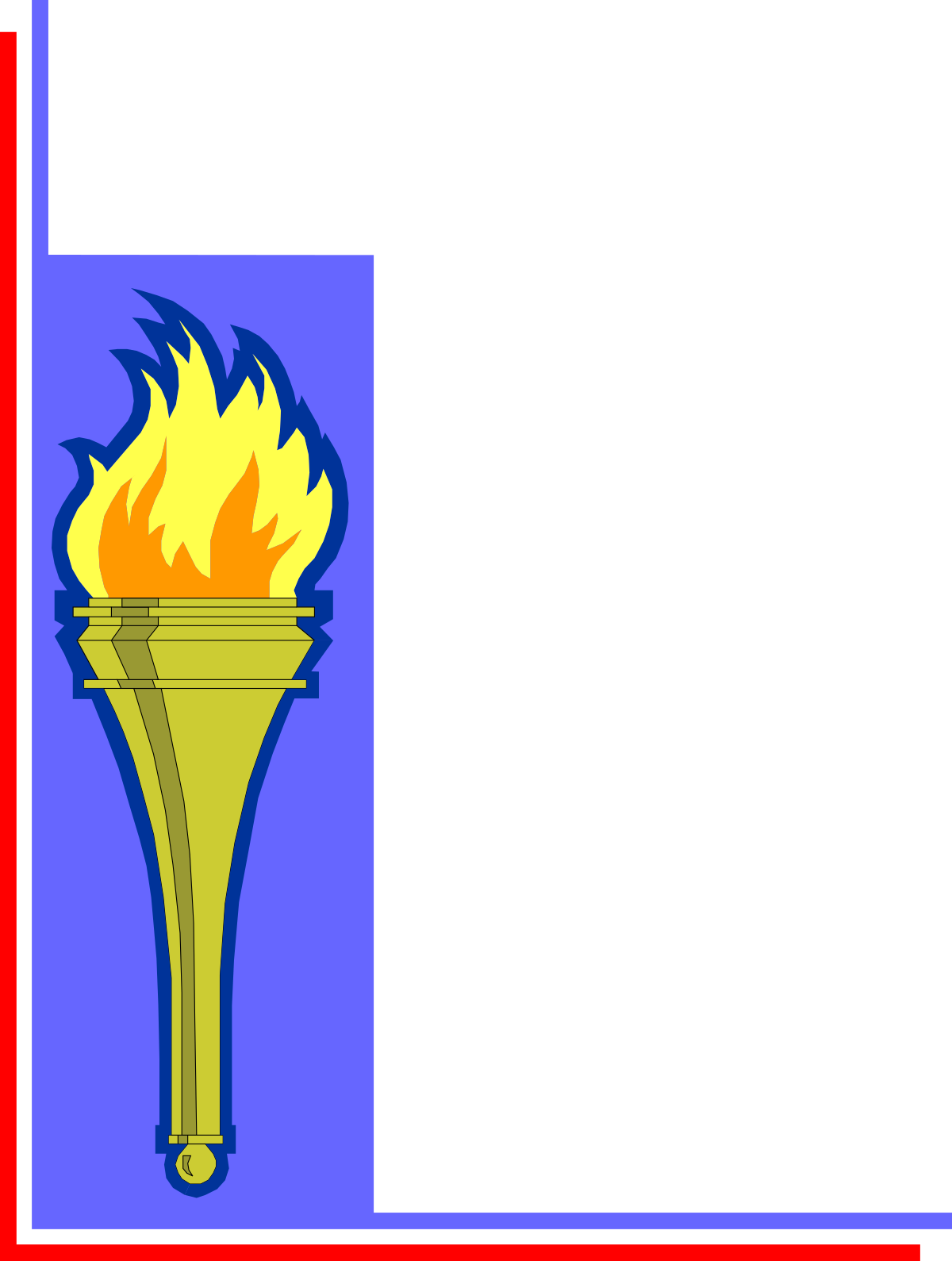 a torch with a flame on it clip art png transparent Torch with Flame Clipart - Decorative Borders and Corners Design