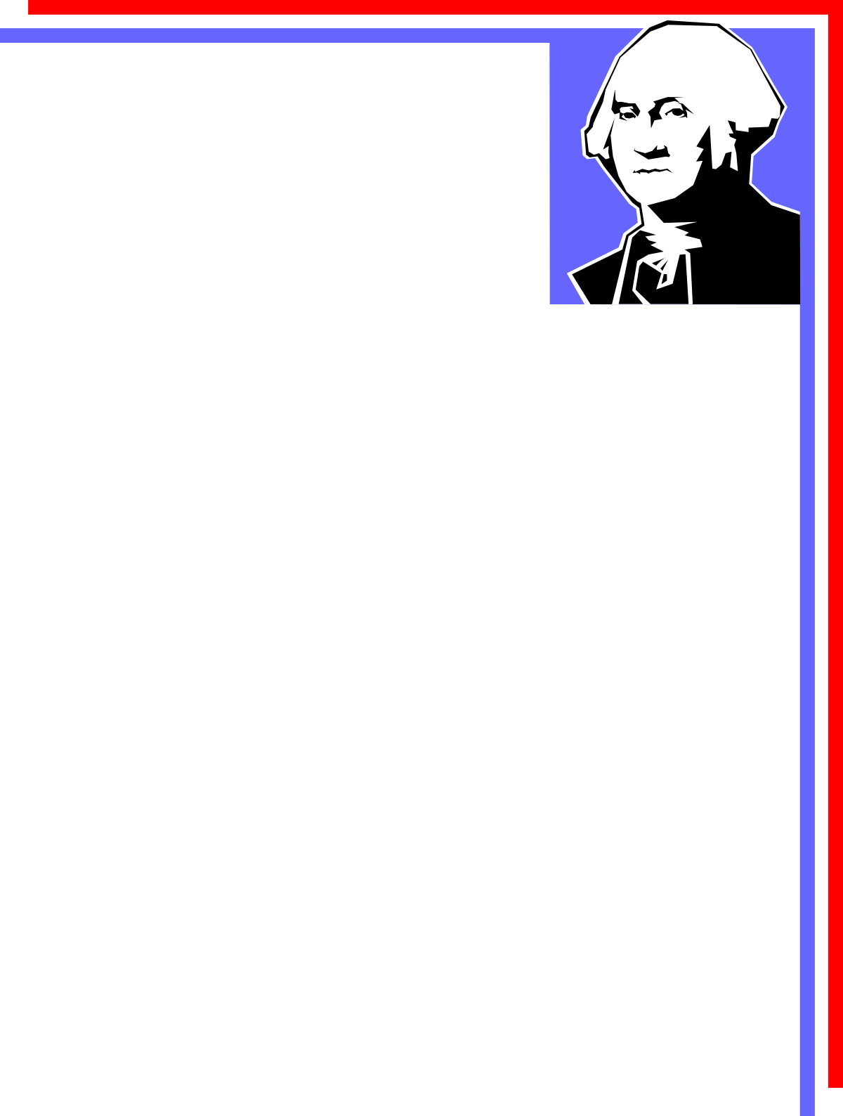 a red frame with a black and white image of a man in a suit clip art png transparent Red Frame with Black and White Clipart of a Man in a Suit - Stylish Borders and Corners