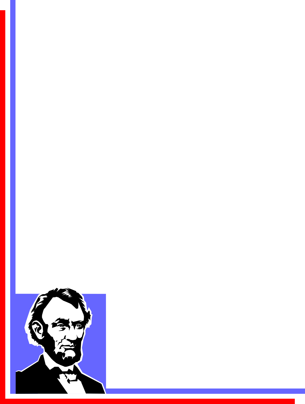 Abraham Lincoln Clipart - Free Decorative Borders and Corners