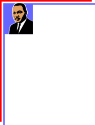Elegant Black Man in Suit and Tie with Red Frame Clipart