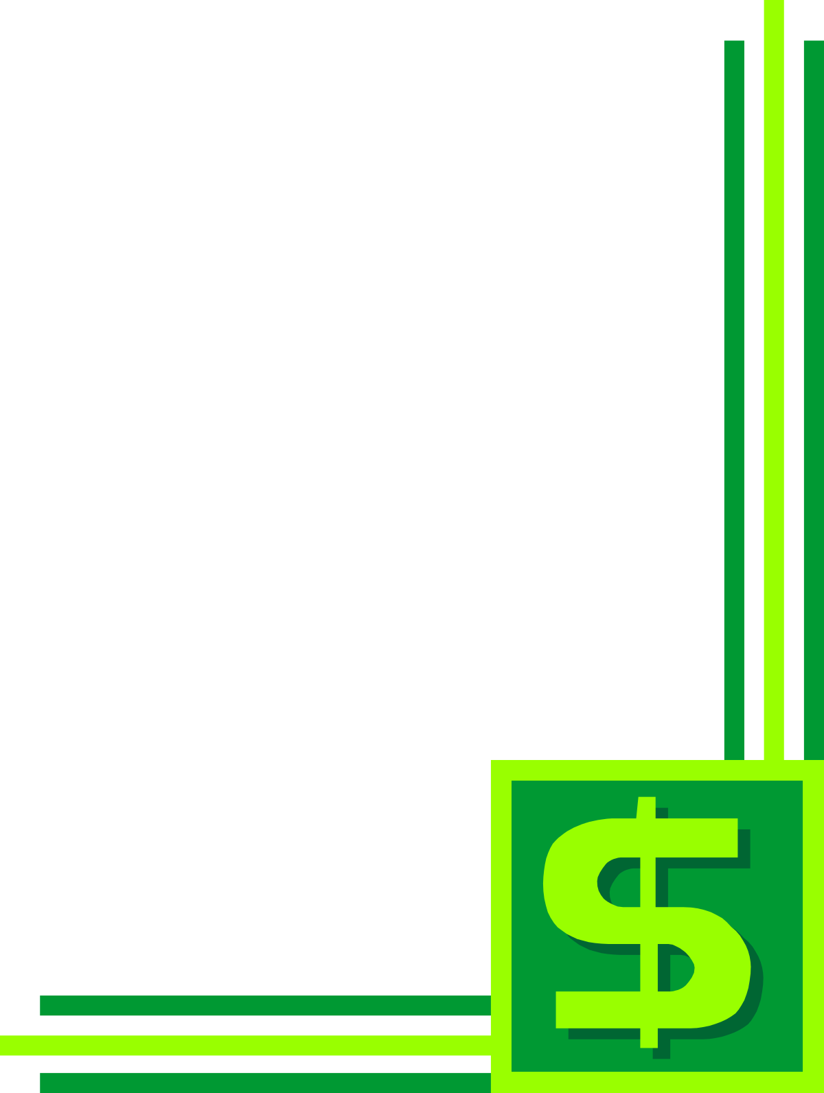 a green dollar sign with a dollar symbol on it clip art png transparent Green Dollar Sign Clipart with Dollar Symbol: Creative Borders & Corners