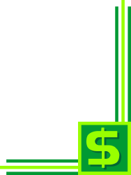 Green Dollar Sign Clipart with Dollar Symbol: Creative Borders & Corners
