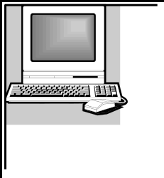 Computer Clipart with Keyboard and Mouse - Perfect for Borders and Corners