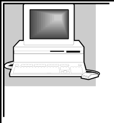 Printer with Mouse on Top - Creative Clipart for Borders and Corners