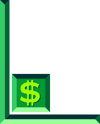 Green Dollar Sign Frame Clipart - Stylish Borders and Corners
