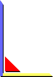 Blue and Red Triangle Clipart - Creative Borders and Corners Designs