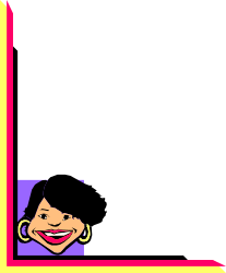 Smiling Cartoon Character Clipart - Fun Borders & Corners Design
