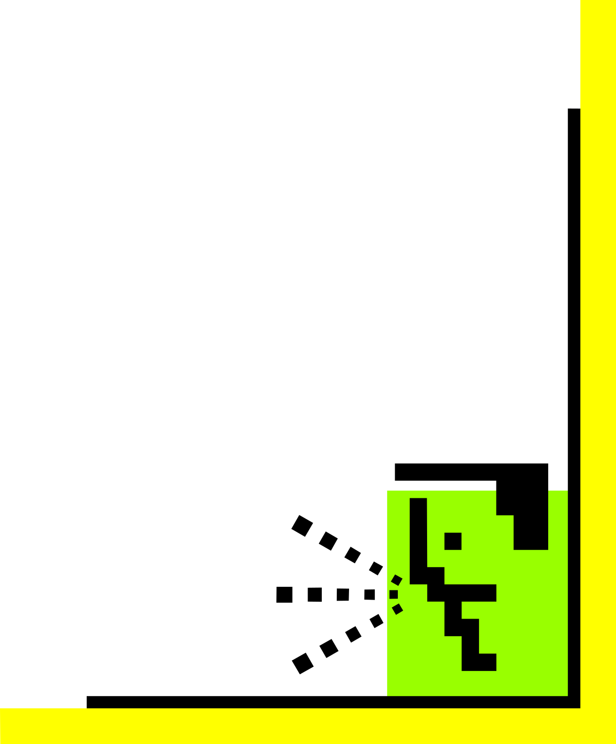 a yellow square with a black square in the middle clip art png transparent Yellow Square with Black Center - Clipart Borders and Corners Design