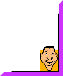 Purple and Orange Smiling Face Logo Clipart for Creative Borders and Corners