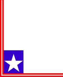 Red, White and Blue Star Frame Clipart - Perfect for Borders and Corners